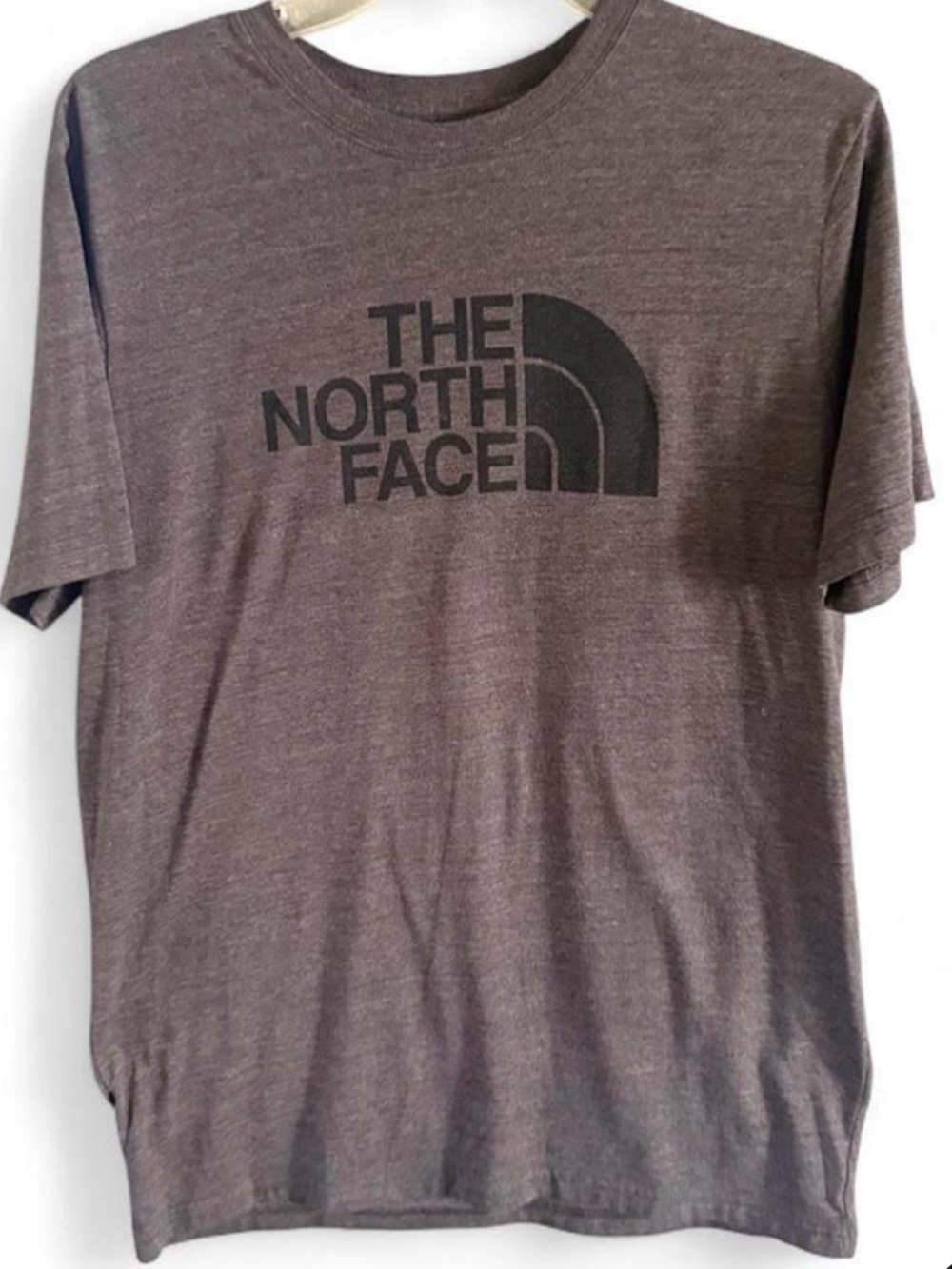 The North Face Men's Short Sleeve Tee - gray with Black Logo size large